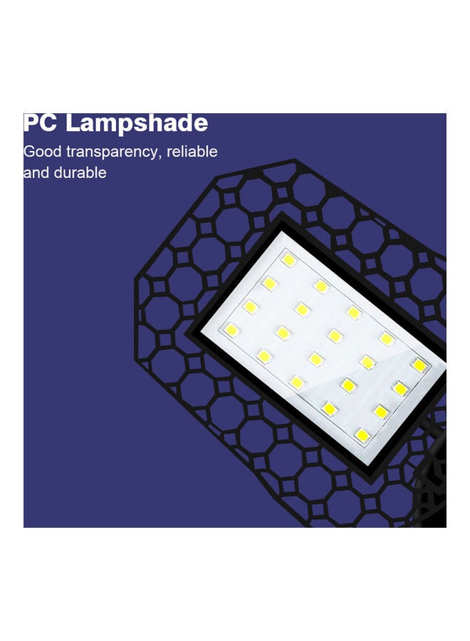 Generic Waterproof Solar Powered Panel With 1 Head Shed Light Cold White/Black 116x196x194mm  - Image 5