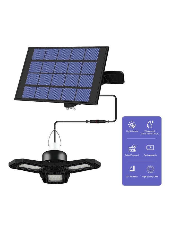 Generic Waterproof Solar Powered Panel With 1 Head Shed Light Blue/Black 116x196x194cm  - Image 4