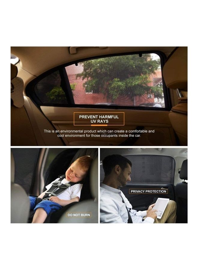 XiuWoo 1-Pair Car Side Window Sun Shades - Image 2