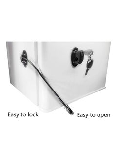 XiuWoo 2 Pack Refrigerator Door Locks With Four Keys Black  - Image 3