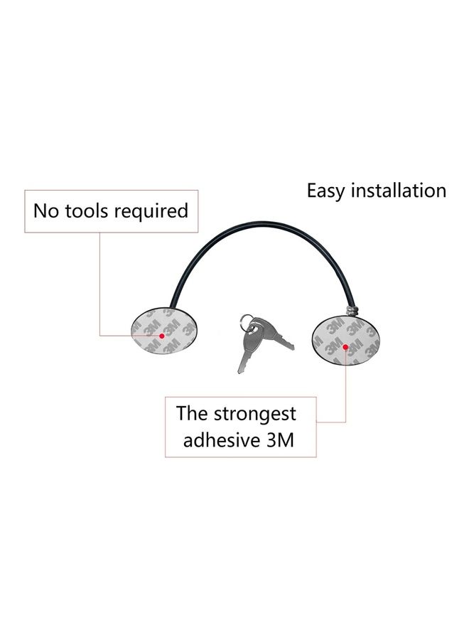 XiuWoo 2 Pack Refrigerator Door Locks With Four Keys Black  - Image 4