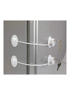 XiuWoo 2 Pack Refrigerator Door Lock White  - Image 1
