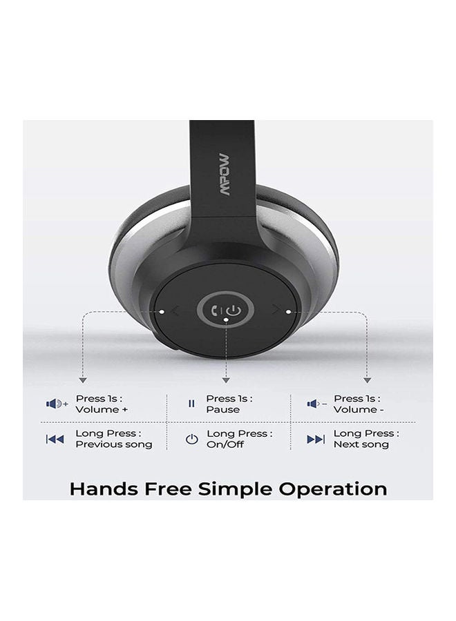 Mpow - HC5 Bluetooth Headset With Microphone Black - Image 1