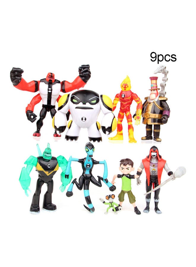 9-Piece Ben 10 Kineceleran Heatblast Action Figure Toy  - Image 1