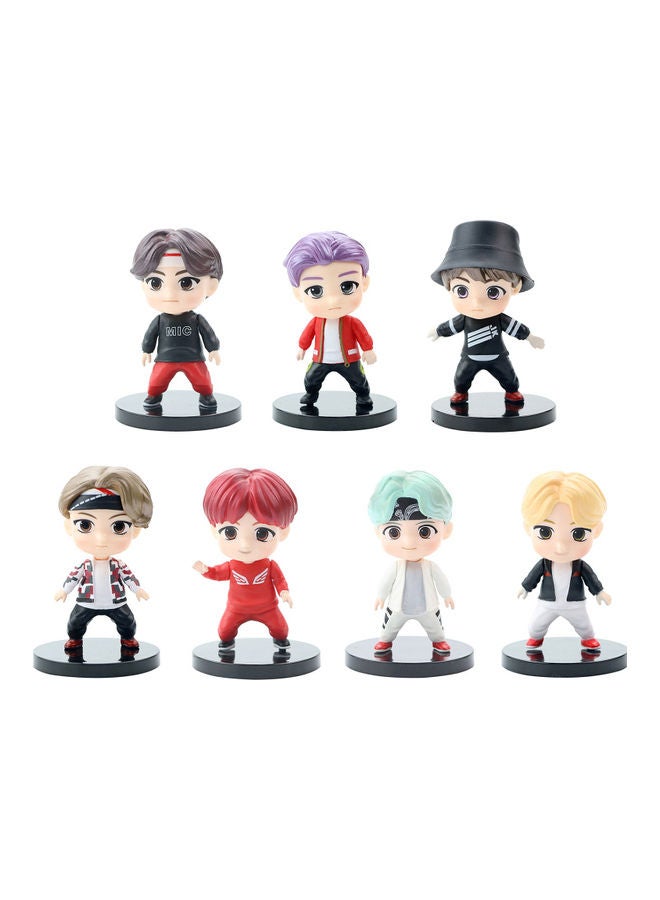 7-Piece BTS Bangton Boys Miniature Figurine Collection Model  - Image 1