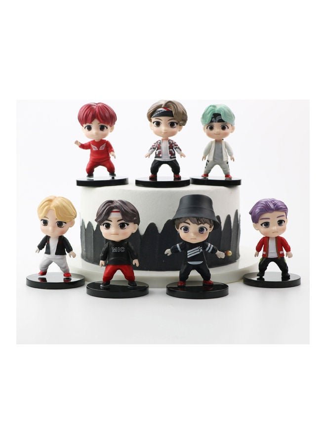 7-Piece BTS Bangton Boys Miniature Figurine Collection Model  - Image 2