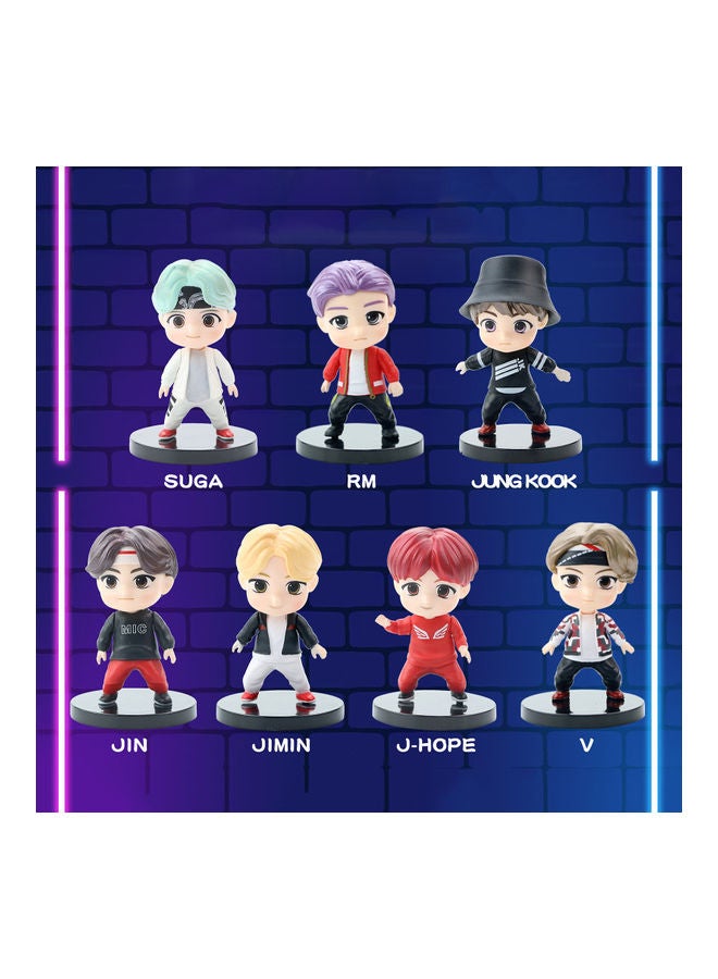 7-Piece BTS Bangton Boys Miniature Figurine Collection Model  - Image 3