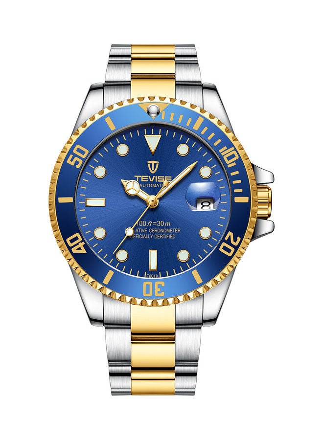 Tevise Men's Stainless Steel Mechanical Watch - 36 mm - Image 1