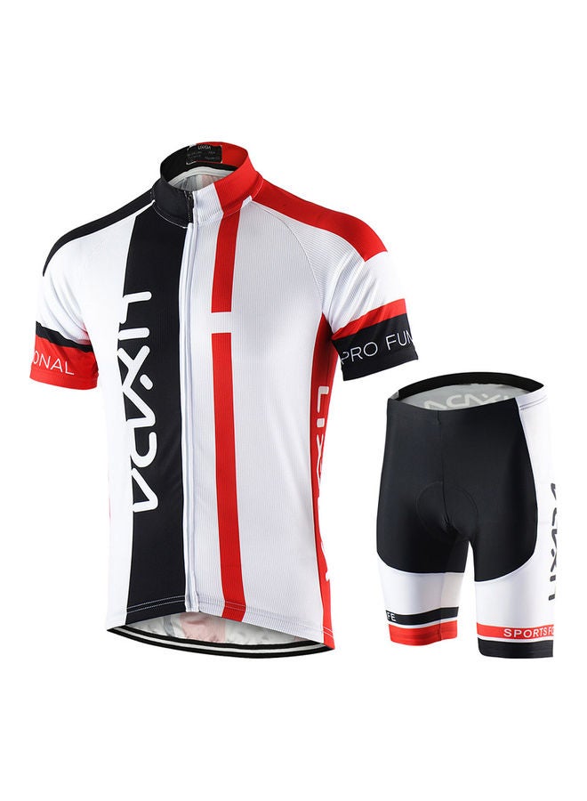 Generic Breathable Short Sleeve Shirt And Padded Cycling Suit  - Image 1