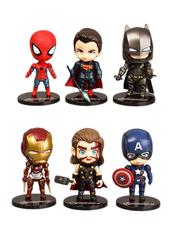 6-Piece Cartoon Avengers Figure - Image 1