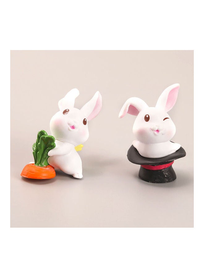 6-Piece Resin Rabbit Action Figurine - Image 3