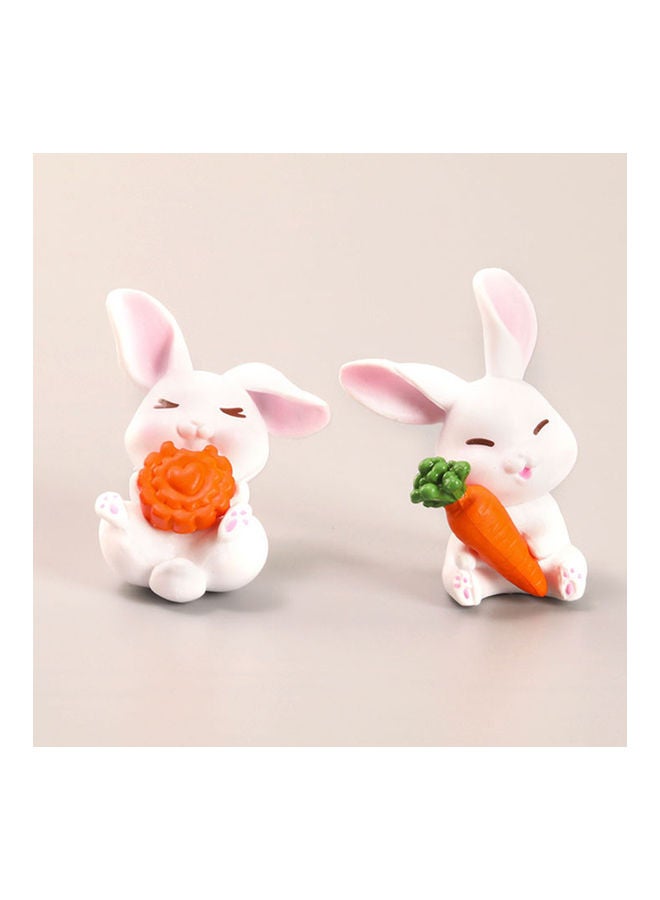 6-Piece Resin Rabbit Action Figurine - Image 4