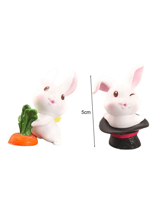 6-Piece Resin Rabbit Action Figurine - Image 5