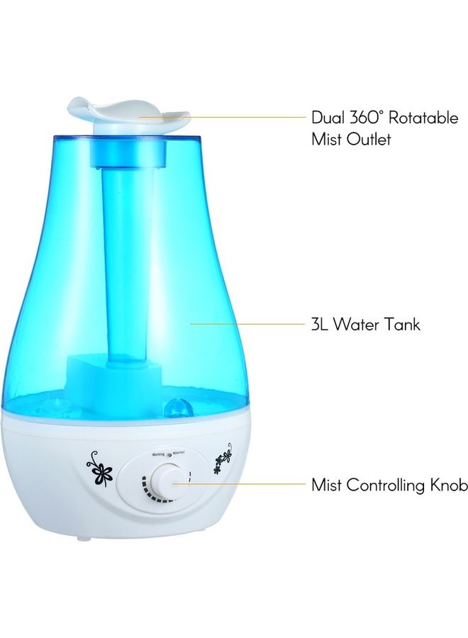 Cool Mist Humidifier Blue 31x18x18cm  - Image 2