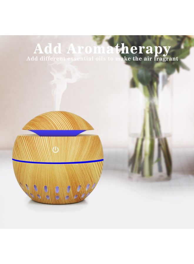Mini Aromatherapy Essential Oil Diffuser Humidifier Light Brown 10.5x10x10cm - Image 4
