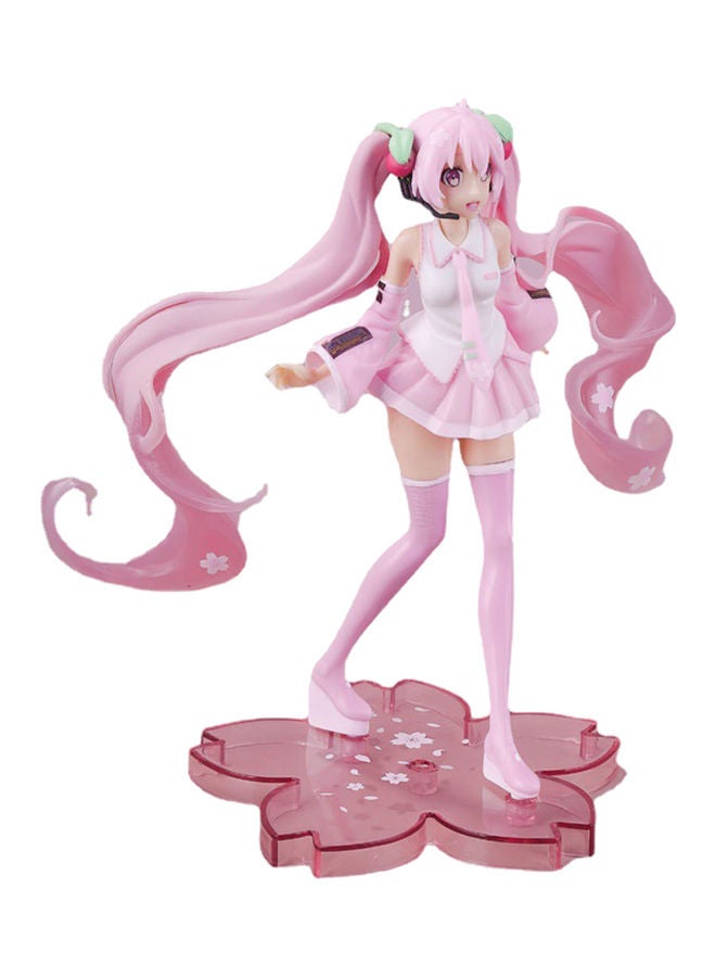 null - Colorful Pink Hatsune Miku Action Figurine - Image 1