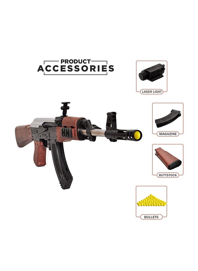 أن أتش آر لعبة مسدس مع طلقات طراز AK47 24بوصة  - Image 5