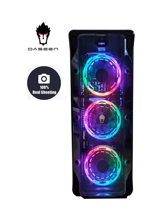 DASEEN - Gaming Tower PC, Core i5 Processor/32GB RAM/1TB HDD+240GB SSD Hybrid Drive/6GB NVIDIA GeForce RTX2060 Graphic Card With Keyboard And Mouse Black/Red - Image 1