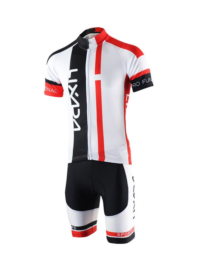 Generic Breathable Short Sleeve Shirt And Padded Cycling Suit - Image 4