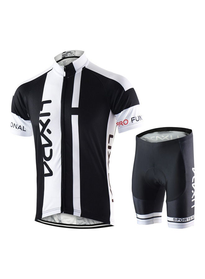 Generic Breathable Short Sleeve Shirt And Padded Cycling Suit  - Image 5