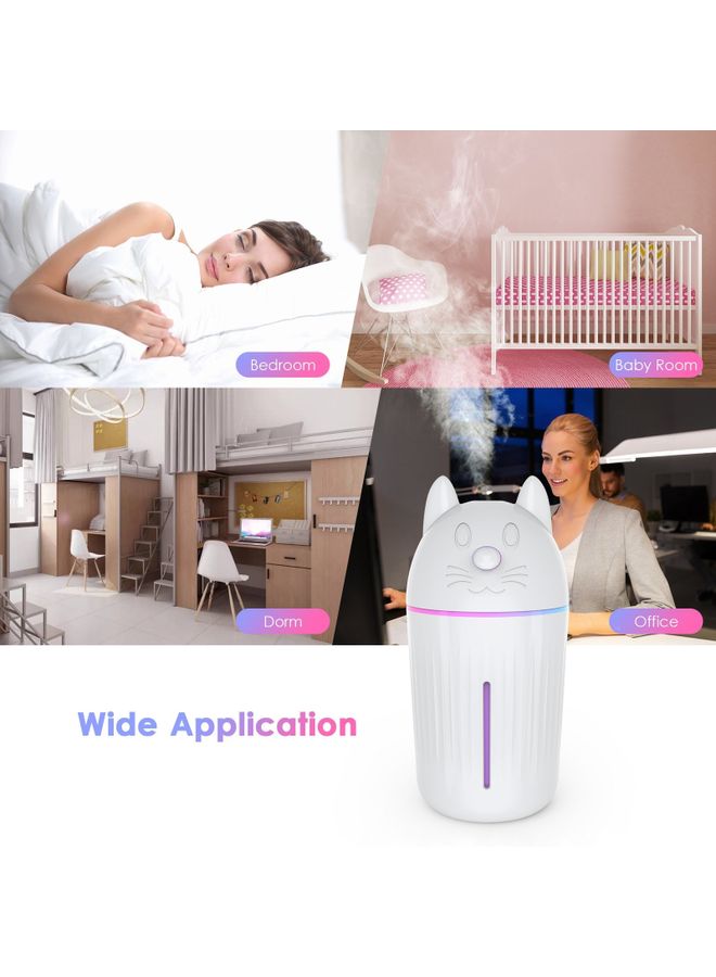 Generic Mini USB Mist Humidifier White 15x7.2x7.2cm  - Image 4