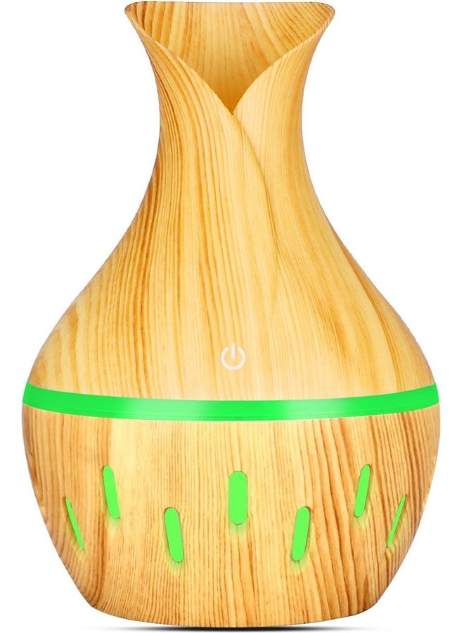 Generic Aroma Diffuser 300ML Aromatherapy Essential Oil Diffuser Air Humidifier Brown 15.5x11x11cm  - Image 3