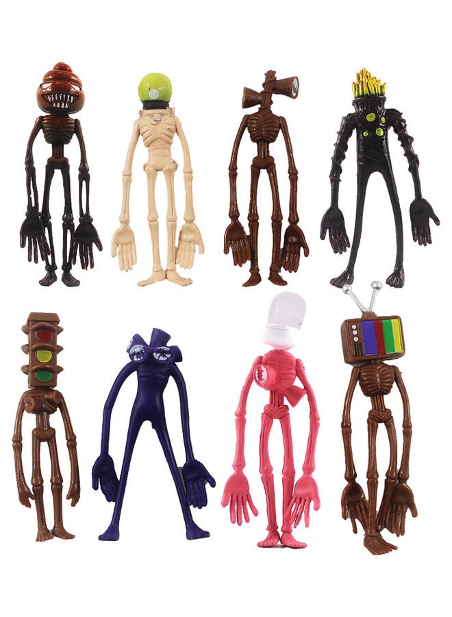 null - 8-Piece Siren Head Action Figures - Image 1