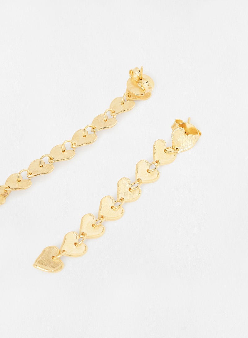 Marcia Moran - Linear Hearts Earrings - Image 1