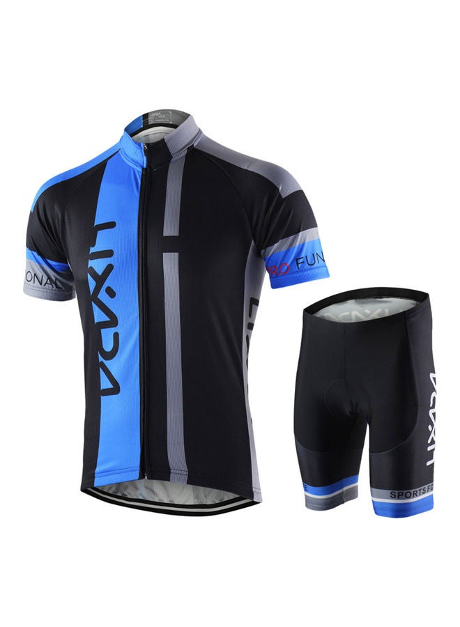 Generic Breathable Short Sleeve Shirt And Padded Cycling Suit - Image 1