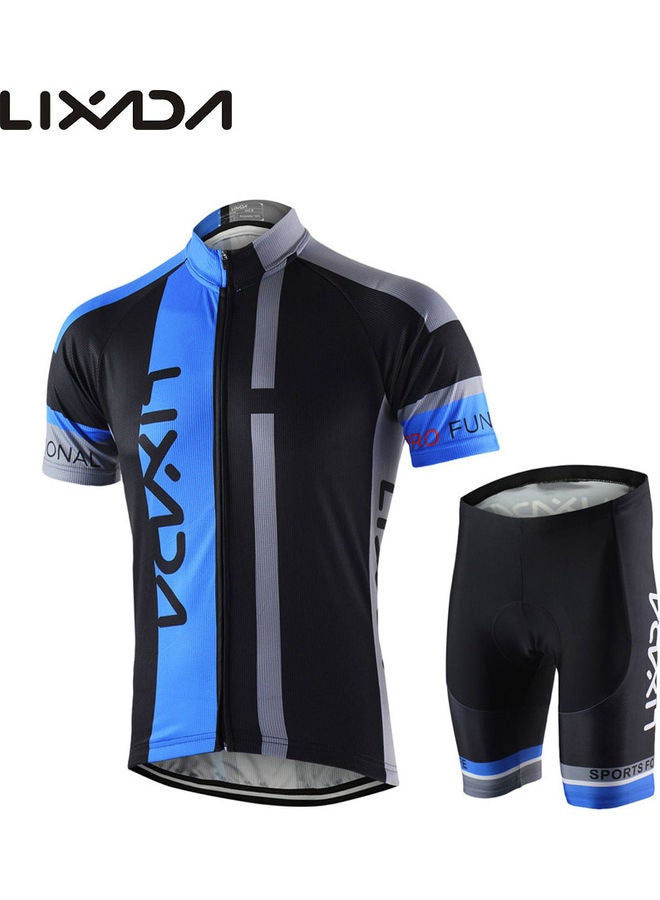 Generic Breathable Short Sleeve Shirt And Padded Cycling Suit - Image 2