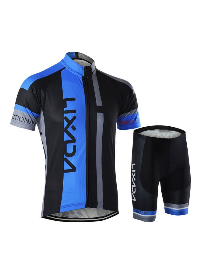 Generic Breathable Short Sleeve Shirt And Padded Cycling Suit - Image 5