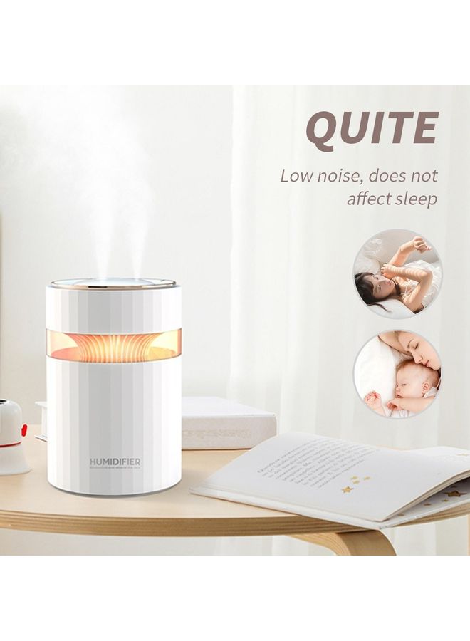 Generic Dual Mist Humidifier Quiet Air Purifier Pink 17.5x11.5x11.5cm  - Image 2