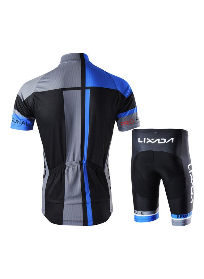 Generic Breathable Short Sleeve Shirt And Padded Cycling Suit - Image 3