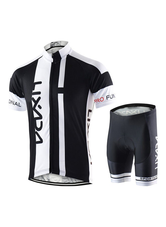 Generic Breathable Short Sleeve Shirt And Padded Cycling Suit  - Image 1