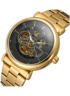 FORSINING Men's Stainless Steel Mechanical Watch - 36 mm - Gold  - Image 4