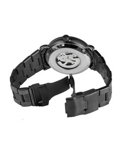 FORSINING Men's Stainless Steel Mechanical Watch - 36 mm - Black  - Image 2