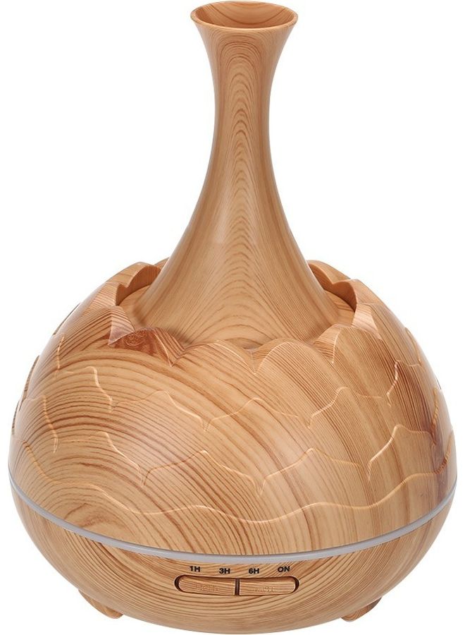 Smart Wifi Wireless LED Night Lamp  Humidifier Essential Oil Brown 22.7x17.2x17.2cm - Image 2