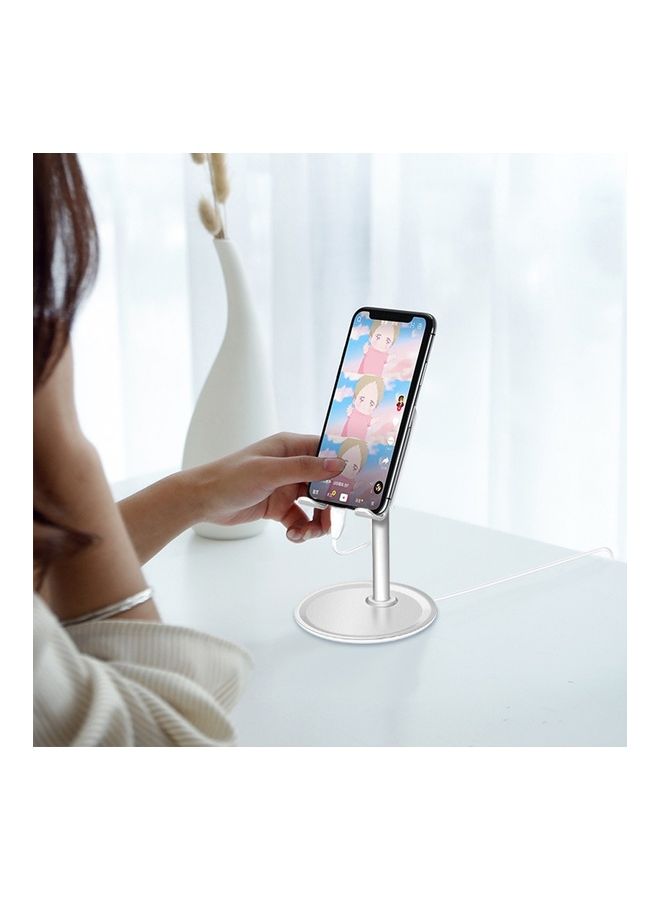 Non-Slip Tablet Holder Stand Silver/Black - Image 4