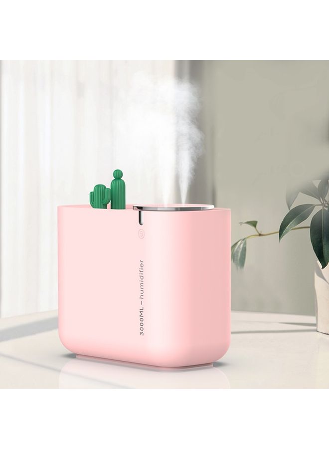 Generic Cactus Humidifier Large Capacity Mute Humidification Air Fresher Pink 22x21.3x11.6cm  - Image 2