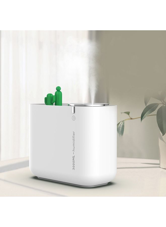 Generic Cactus Humidifier Large Capacity Mute Humidification Air Fresher White 22x21.3x11.6cm  - Image 2