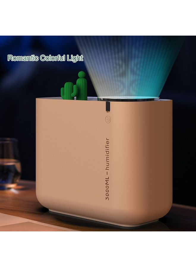 Generic Cactus Humidifier Large Capacity Mute Humidification Air Fresher White 22x21.3x11.6cm  - Image 3