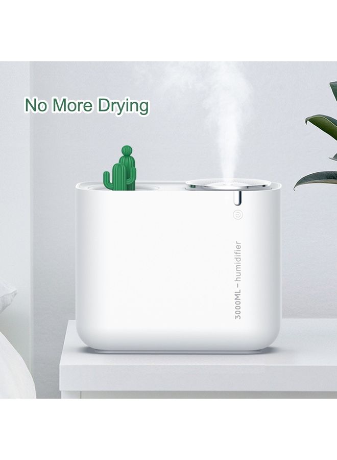Generic Cactus Humidifier Large Capacity Mute Humidification Air Fresher White 22x21.3x11.6cm  - Image 4