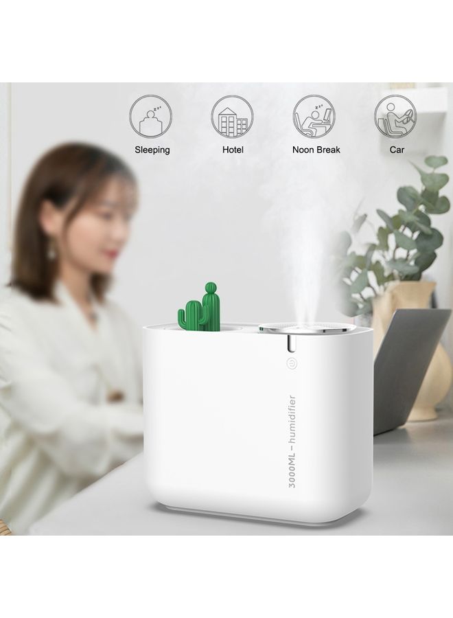 Generic Cactus Humidifier Large Capacity Mute Humidification Air Fresher White 22x21.3x11.6cm  - Image 5