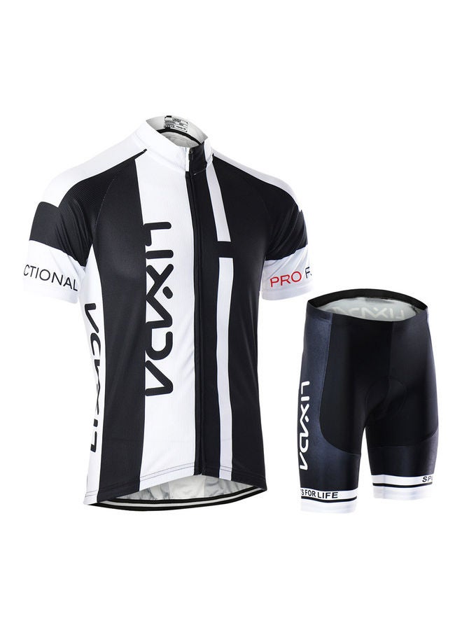 Generic Breathable Short Sleeve Shirt And Padded Cycling Suit  - Image 3