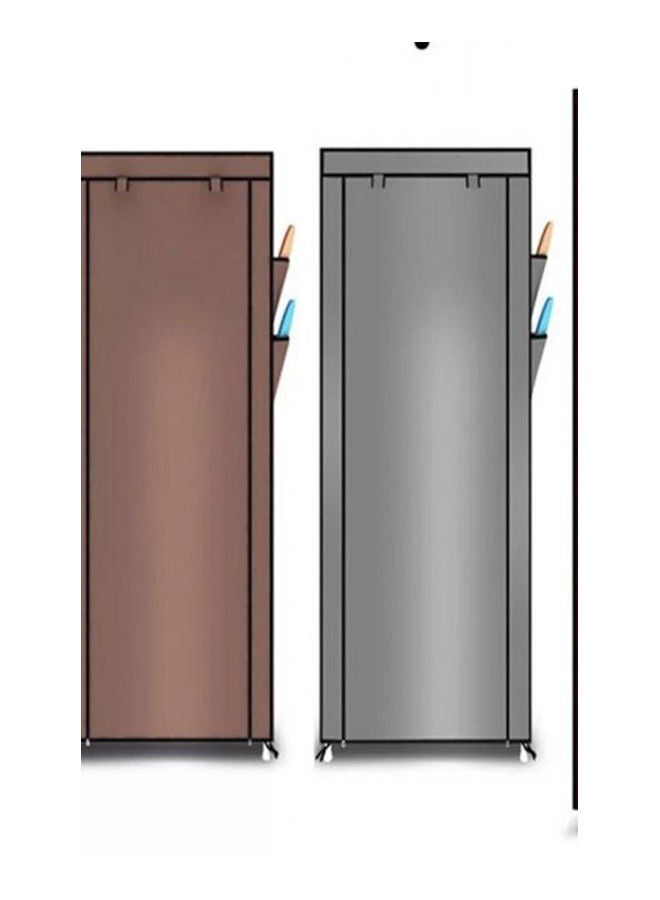 9 Tiers Shoe Rack, Shoe Cabinet Organizer Brown - Image 2