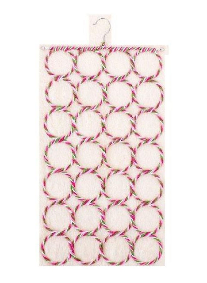 منظم للأوشحة يحتوي على 28 فتحة متعدد الألوان