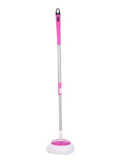 Generic Round Floor Mop With Stainless Steel Stick And Plastic Handle Multicolour  - Image 1