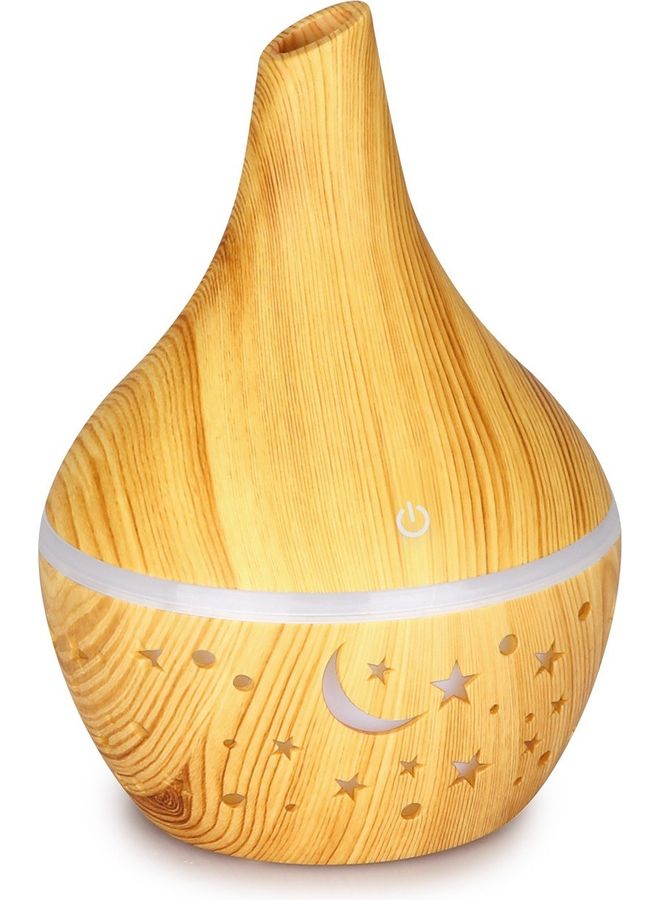 Aroma Diffuser 300ML Aromatherapy Essential Oil Light Brown 15.5x11x11cm - Image 2