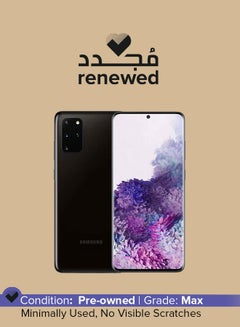 Samsung Renewed - Galaxy S20 Plus Dual SIM Cosmic Black 128GB 12GB RAM 5G, UAE Version  - Image 1