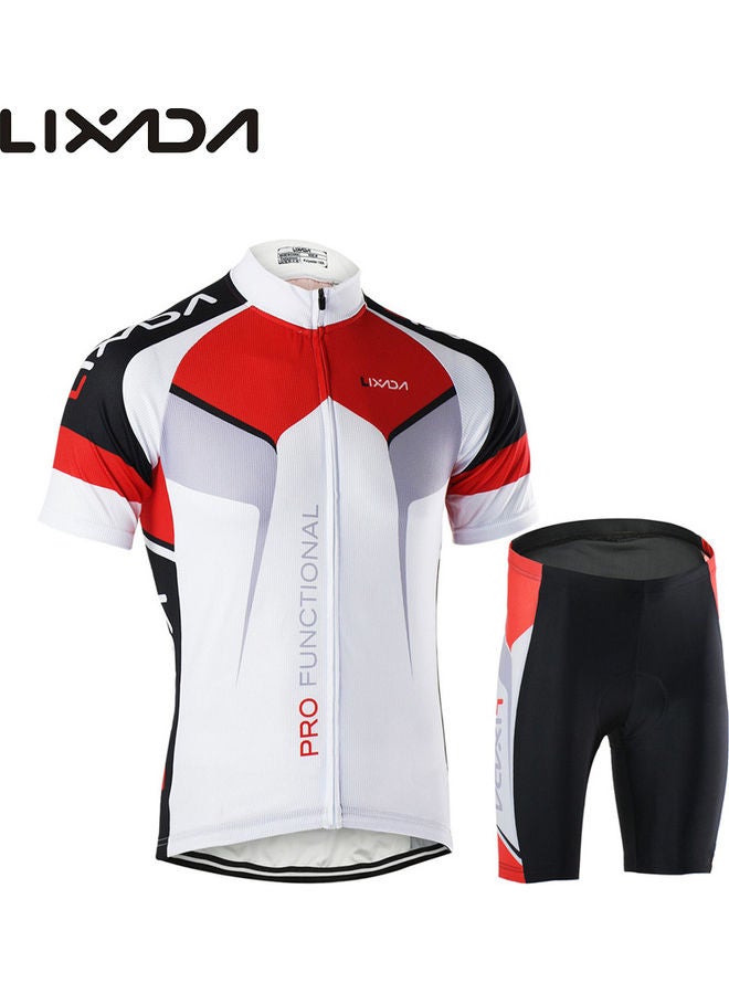 LIXADA Breathable Short Sleeve Shirt And Padded Cycling Suit  - Image 3